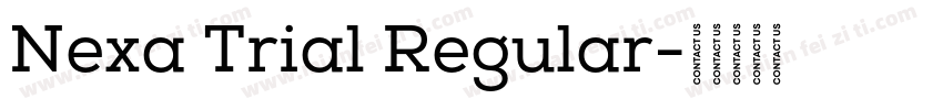 Nexa Trial Regular字体转换